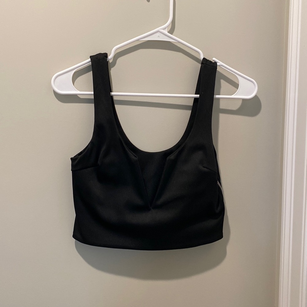 Black crop top